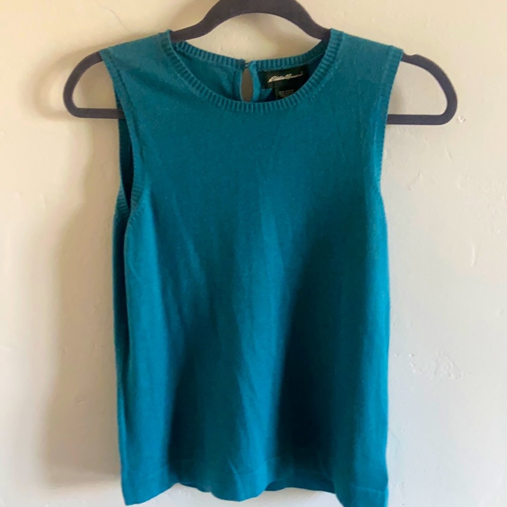 Eddie Bauer, Blue, Small, Sleeveless, never been born top